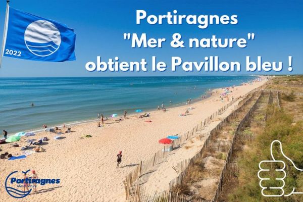 Portiragnes obtient le label Pavillon Bleu!